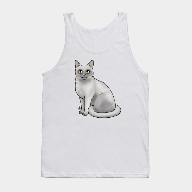 Burmese Cat - Platinum Tank Top by Jen's Dogs Custom Gifts and Designs